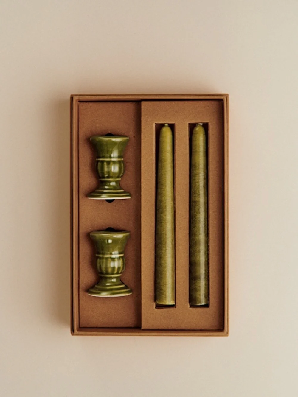NEW Sézane Les Composantes Piano Candle Holder & Taper Set – Sage